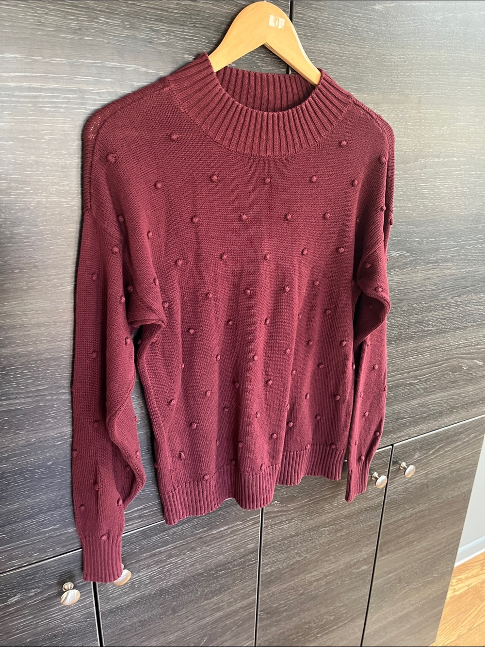 Style & Co Burgundy Sweater M